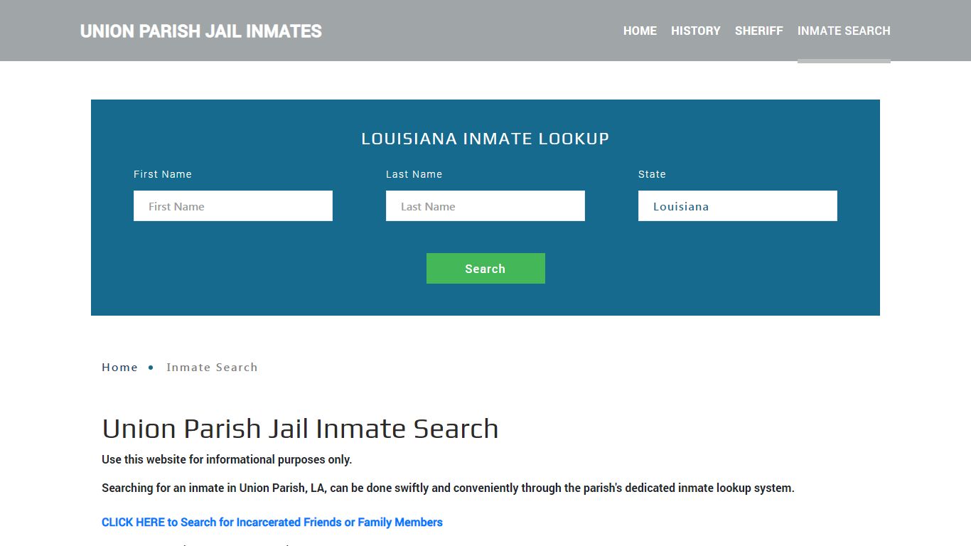 Union Parish, LA Detainee Lookup